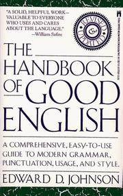 The handbook of good english  Cover Image