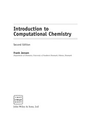 Introduction to computational chemistry  Cover Image