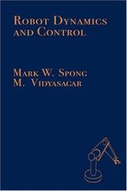 Robot dynamics and control  Cover Image