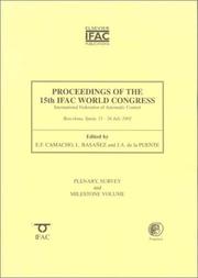 Proceedings of the 15th IFAC World Congress, International Federation of Automatic Control : Barcelona, Spain, 21-26 July 2002  Cover Image