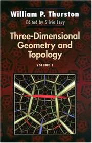 Three-dimensional geometry and topology /  Cover Image