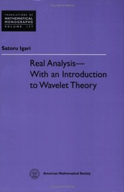 Real analysis :   with an introduction to wavelet theory /  Cover Image