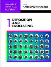Handbook of thin film materials /  Cover Image