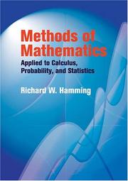 Methods of mathematics applied to calculus, probability, and statistics  Cover Image
