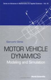 Motor vehicle dynamics : modeling and simulation  Cover Image