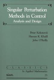 Singular pertubation methods in control analysis and design  Cover Image