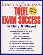 Learning express¡s TOEFL exam success in only 6 steps¿  Cover Image