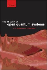The theory of open quantum systems  Cover Image