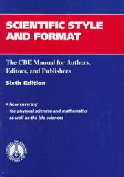 Scientific style and format : the CBE manual for authors, editors, and publishers  Cover Image