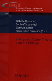 Biology and control theory : current challenges  Cover Image
