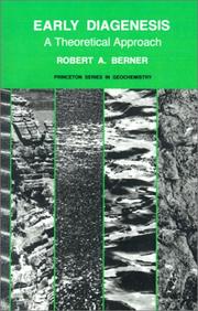 Early diagenesis :   a theoretical approach /  Cover Image