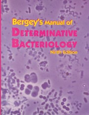 Bergey´s manual of determinative bacteriology  Cover Image