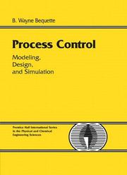 Process control : modeling, design, and simulation  Cover Image