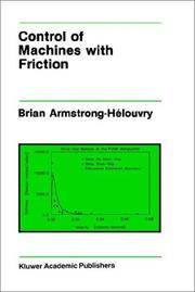 Control of machines with friction /  Cover Image