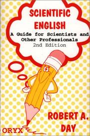 Scientific English : a guide for scientific and other professional  Cover Image