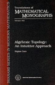 Algebraic topology :   an intituitive approach /  Cover Image