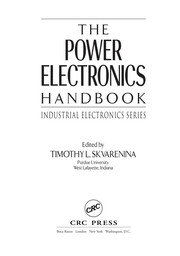 The power electronics handbook  Cover Image