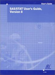 SAS/STAT userâs guide :  version 8.  Cover Image