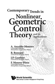 Contemporary trends in nonlinear geometric control theory and its applications  Cover Image