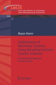 Stabilization of nonlinear systems using receding-horizon control schemes : a parametrized approach for fast systems  Cover Image