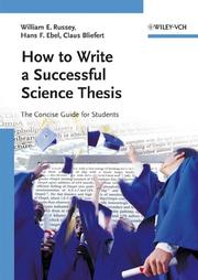 How to write a successful science thesis : the concise guide for sudents  Cover Image