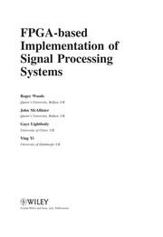FPGA-based implementation of signal processing systems  Cover Image