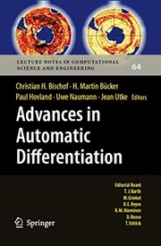 Advances in Automatic Differentiation Cover Image