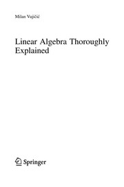 Linear Algebra Thoroughly Explained Cover Image