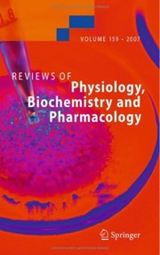Reviews of Physiology, Biochemistry and Pharmacology Cover Image