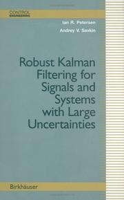 Robust Kalman filtering for signals and systems with large uncertainties  Cover Image