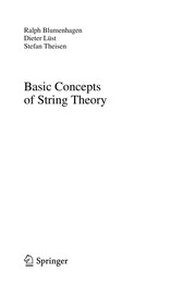 Basic Concepts of String Theory Cover Image