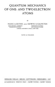 Quantum mechanics of one- and two- electron atoms  Cover Image