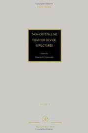 Non-crystalline films for device structures /  Cover Image