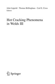 Hot Cracking Phenomena in Welds III Cover Image
