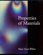 Properties of materials /  Cover Image