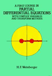 A first course in partial differential equations : with complex variable and transform methods  Cover Image