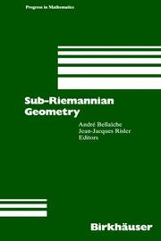 Sub-Riemannian geometry  Cover Image