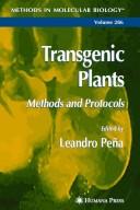 Transgenic plants : methods and protocols  Cover Image