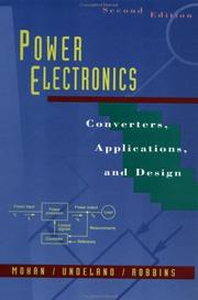 Power electronics : converters, applications, and design  Cover Image