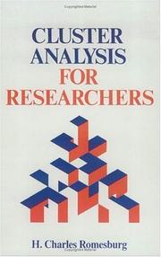 Cluster analysis for researchers  Cover Image